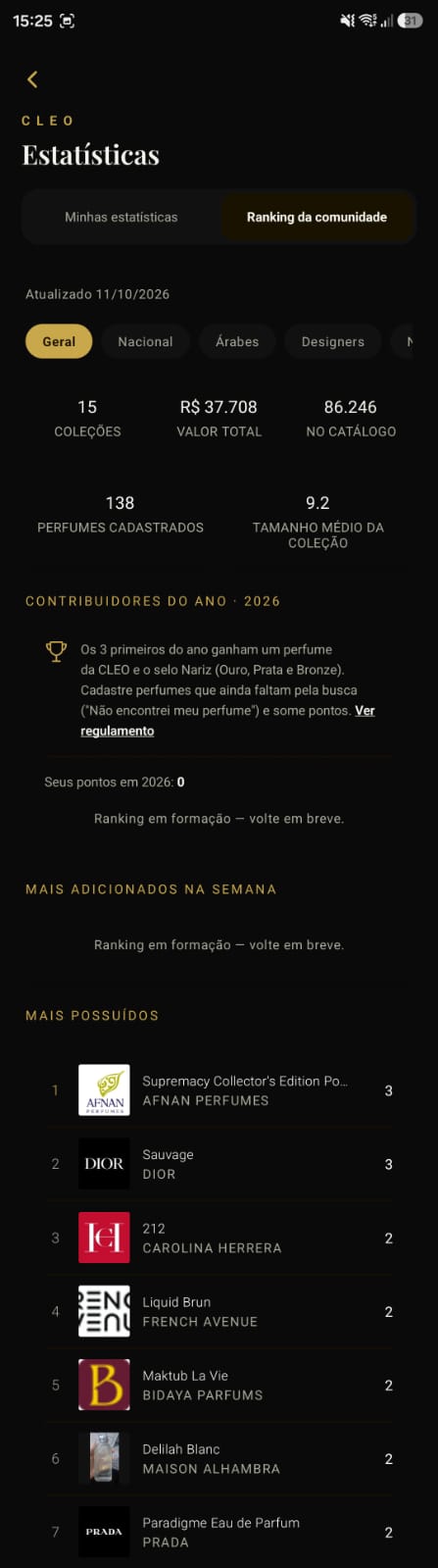 Estatísticas