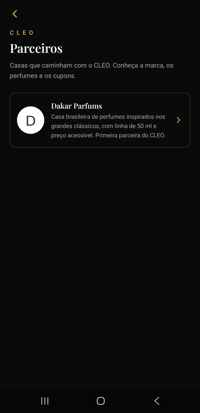 Parceiros e cupons